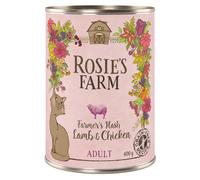 Rosie's Farm Adult 12 x 400 g Alimento umido per gatti - Agnello & Pollo