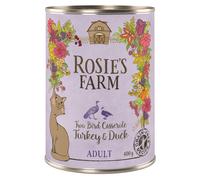 Rosie's Farm Adult 12 x 400 g Alimento umido per gatti - Tacchino & Anatra