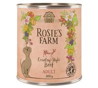Rosie's Farm Adult 24 x 800 g Alimento umido per cani - Manzo