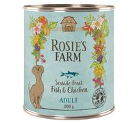 Rosie's Farm Adult 6 x 800 g Alimento umido per cani - Pesce & Pollo