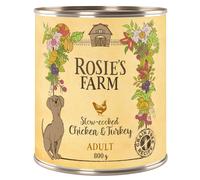 Rosie's Farm Adult 6 x 800 g Alimento umido per cani - Pollo & Tacchino