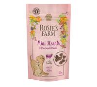 Rosie's Farm Puppy & Adult "Mini Hearts" Agnello Snack per cane - 50 g