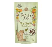 Rosie's Farm Puppy & Adult "Mini Hearts" Selvaggina Snack per cane - Set %: 5 x 50 g