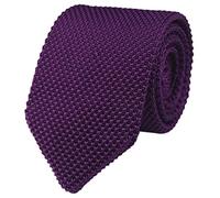 Rosiika Cravatta da uomo in maglia sottile elegante formale design base vintage modello misto casual 6,1 cm cravatta, Viola, Taglia unica