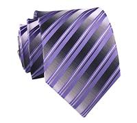 Rosiika Cravatte da uomo a quadri a righe modello business formale designer festa di nozze cravatte, Lavanda viola., Taglia unica