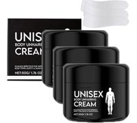 Rosino unisex corpo crema infranto, crema per la depilazione per uomini donne, cre-ma per il viso depilazione, senza dolore, nessuna stoppie non formula di residui per il corpo (3pcs)