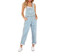 Roskiky Salopette da Donna Tuta Donna Intera Tuta Jeans Donna Salopette Casual Stretch Denim Donna Jeans Tuta Con Tasche, Azzurro, Xl Tuta Intera Donna