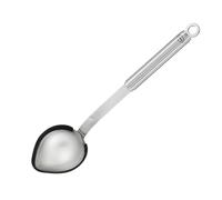 Rosle Portionslöffel Cucchiaio per porzioni, Acciaio Inox 18/10, Argento/Nero, 33.5 x 8.8 x 6.5 cm