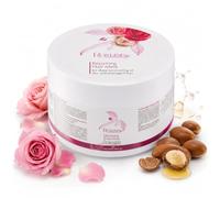 ROS'LINE Maschera Capelli Argan Acqua di Rose Riparatrice 350 ml | Trattamento intensivo con aminoacidi e olio di rosa per capelli sfibrati subito più morbidi, forti e luminosi