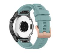 RosMank 20mm Quickfit Cinturino per Garmin Fenix 8 AMOLED 43mm/7S Pro/7S/6S Pro/6S/5S/5S Plus, Cinturino di Ricambio in Silicone Morbido per Approach S70 42mm/Instinct 2S/Descent Mk3S, Blu