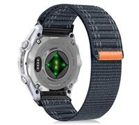 RosMank 20mm Quickfit Nylon Cinturino per Garmin Fenix 8 AMOLED 43mm/7S Pro/7S/6S Pro/6S/5S/5S Plus, Cinturino di Ricambio Ondulato per Approach S70 42mm/Instinct 2S/Descent Mk3s (Blu)