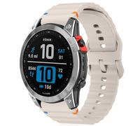 RosMank 20mm Silicone Cinturino Compatibile con Garmin Forerunner 570 42mm/Forerunner 165/Vivoactive 6/Vivoactive 5, Cinturino Ricambio per Garmin Venu Sq 2/Approach S50/S44, Bianco