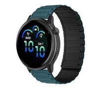 RosMank 20mm Silicone Cinturino Compatibile con Garmin Forerunner 570 42mm/Forerunner 165/Vivoactive 6/Vivoactive 5, Cinturino Ricambio Magnetico per Garmin Venu Sq 2/Approach S50/S44, VerdeNero