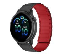 RosMank 20mm Silicone Cinturino Compatibile con Garmin Forerunner 570 42mm/Forerunner 165/Vivoactive 6/Vivoactive 5, Cinturino Ricambio Magnetico per Garmin Venu Sq 2/Approach S50/S44, NeroRosso
