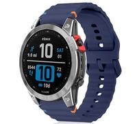 RosMank 20mm Silicone Cinturino Compatibile con Garmin Forerunner 570 42mm/Forerunner 165/Vivoactive 6/Vivoactive 5, Cinturino Ricambio per Garmin Venu Sq 2/Approach S50/S44, Blu