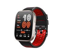 RosMank 22mm Silicone Cinturino per Amazfit T-Rex 3 Pro 48mm/Balance 2/Balance/Bip 6/Bip 5/GTR 4/GTR 3/GTR 2, Cinturino di Ricambio Due Colori per Amazfit Cheetah/Stratos 3/2s, Rosso Nero