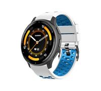 RosMank 22mm Silicone Cinturino per Garmin Venu 3 45mm/Venu 2/Vivoactive 4/Active, Cinturino di Ricambio Due Colori per Garmin Forerunner 570 47mm/Forerunner 265/Forerunner 255, Bianco Blu