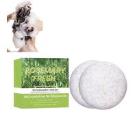 Rosmarino Solido Shampoo Bar 2 pezzi, 100% sapone naturale, sapone per la doccia per tutti i tipi di pelle, shampoo per la crescita dei capelli, tonificante, sapone per la doccia per tutti i tipi di