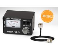 ✅ ROSMETRO WATTMETRO 26-30 Mhz 100 WATT PER CB CON RACCORDO INCLUSO RG58 /PL259
