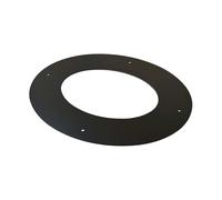 Rosone a 45° per canale da fumo serie Arredo-Legna Ø 150 mm nero