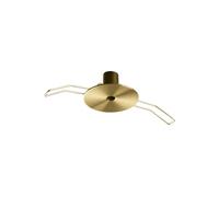 ROSONE DA INCASSO 1 PUNTO LUCE OTTONE 4,5-11CM