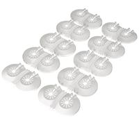 Rosone apribile universale bianco per valvola monotubo - 10 pz