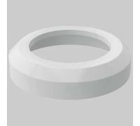 ROSONE BIANCO DA PARETE PER CURVA WC 90° - Dm 100 H 8,6