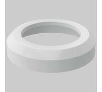 ROSONE BIANCO DA PARETE PER CURVA WC 90° - Dm 100 H 8,6