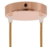 Rosone Cilindrico in Metallo ø120mm 1/2/3/5/7 Uscite. Colori: Bianco, Nero, Cromato, Rame, Ottone e Nero Perla (2 Fori Rame)