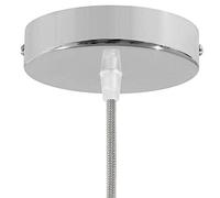 Rosone Cilindrico in Metallo ø120mm 1/2/3/5/7 Uscite. Colori: Bianco, Nero, Cromato, Rame, Ottone e Nero Perla (1 Foro Cromato)