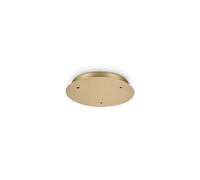 ROSONE IN METALLO 3 PUNTI LUCE OTTONE 30CM