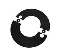 Rosone componibile verniciato nero canna fumaria D. 100 mm stufa pellet