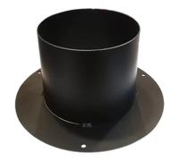 Rosone con tubo attacco FF per stufa a legna