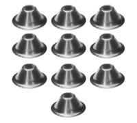 Rosone conico, 30 x 57 mm, argento, confezione da 10