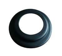 Rosone coprimuro Ø80 - Acciaio 1.2 mm verniciato nero per alte temperature