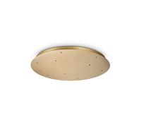 ROSONE IN METALLO 9 PUNTI LUCE OTTONE 60CM