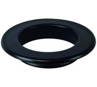 Rosone Da Parete Per Stufa A Legna Porcellanato Plus Light Nero Opaco Ø 12 cm Ri