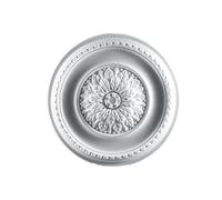 Rosone Decorativo da Soffitto in Polistirolo Espanso Bianco, diametro da 41 cm tondo, Stile Classico e Moderno, Leggero e Facile da Installare, Cornice per Lampadari, Decorazione Interni (41x41 Tondo)
