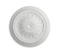 Rosone Decosa per Soffitto Modello DONATELLA Diametro 32 cm Bianco