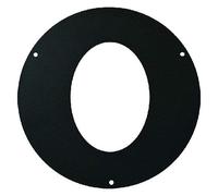 Kasart Rosone ellittico in acciaio Ø 16 cm spessore 2 mm 45° nero