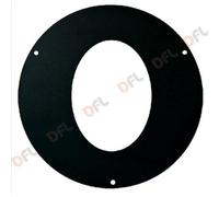 Save rosone anello ellittico 45° spessore 1,2 mm Ø 12 cm 120 mm in acciaio nero