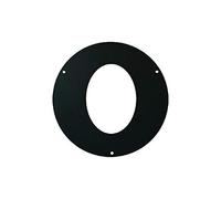 Save rosone anello ellittico 45° spessore 1,2 mm Ø 13 cm 130 mm in acciaio nero