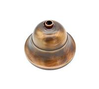 Rosone gigante Bronzo D.110mm coppetta metallica copri fili per lampadari a soffitto e sospensioni - Prometeo Electronics