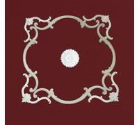 Rosone in gesso art.110 componibile 8 pezzi decointerni da soffitto cm 110x110