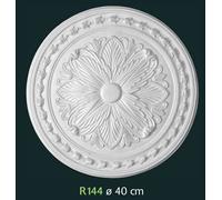 Rosone in gesso bianco per decorazione soffitto diametro 40 cm - R144 - Rosoni