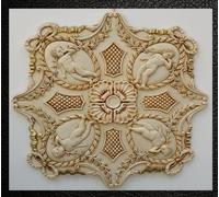 ROSONE IN GESSO DECORATO A MANO D444 diam.70 de.cor.interni.italy da soffitto