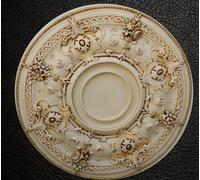 ROSONE IN GESSO DECORATO A MANO D905 diam.70 de.cor.interni.italy da soffitto