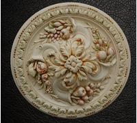 ROSONE IN GESSO DECORATO A MANO D924 diam.60 de.cor.interni.italy da soffitto