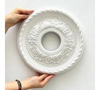 Rosone in stucco, 31 cm, elemento decorativo, decorazione da parete per