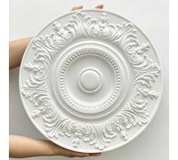 Rosone in stucco, 47 cm, elemento decorativo, decorazione da parete per